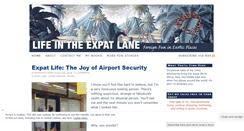 Desktop Screenshot of lifeintheexpatlane.com