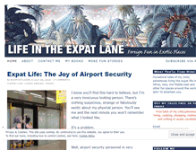 Tablet Screenshot of lifeintheexpatlane.com